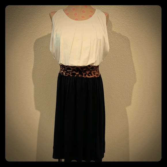 Black, White, and Print Dress from Express - Picture 1 of 5